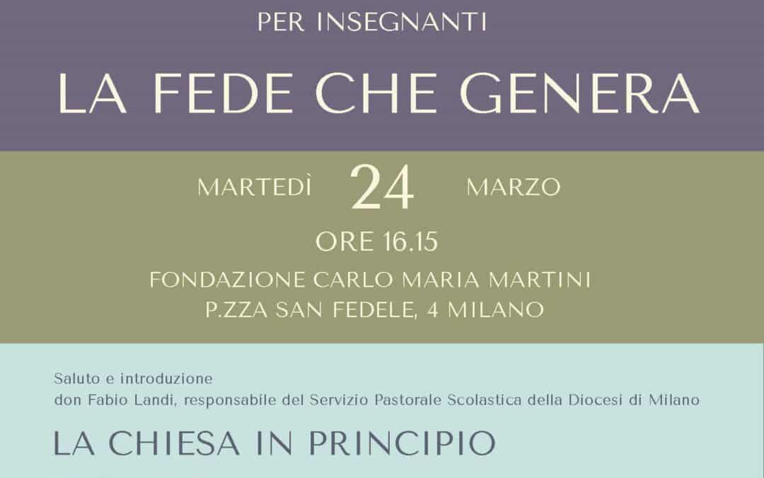 Momento di sosta per gli insegnanti alla Fondazione Carlo Maria Martini: un altro appuntamento